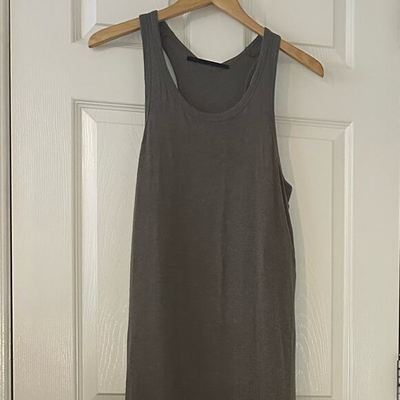 Haider Ackermann Wool Maxi Dress in Sepia size FR 36 Layered Tank - Picture 11 of 11